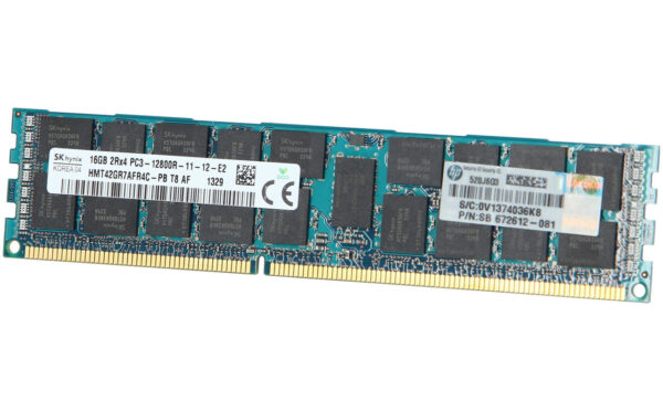 DDR 3 RAM | Registered | PC3-12800R | 16 GB | SKhynix | 672612-081