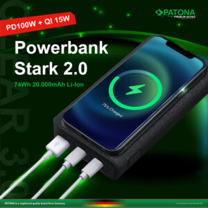 PATONA Premium Powerbank Stark 2.0 PD100W 20000mAh